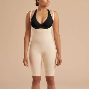 Marena Recovery SFBHS2 Girdle High Back Compression Bodysuit Black 2XS